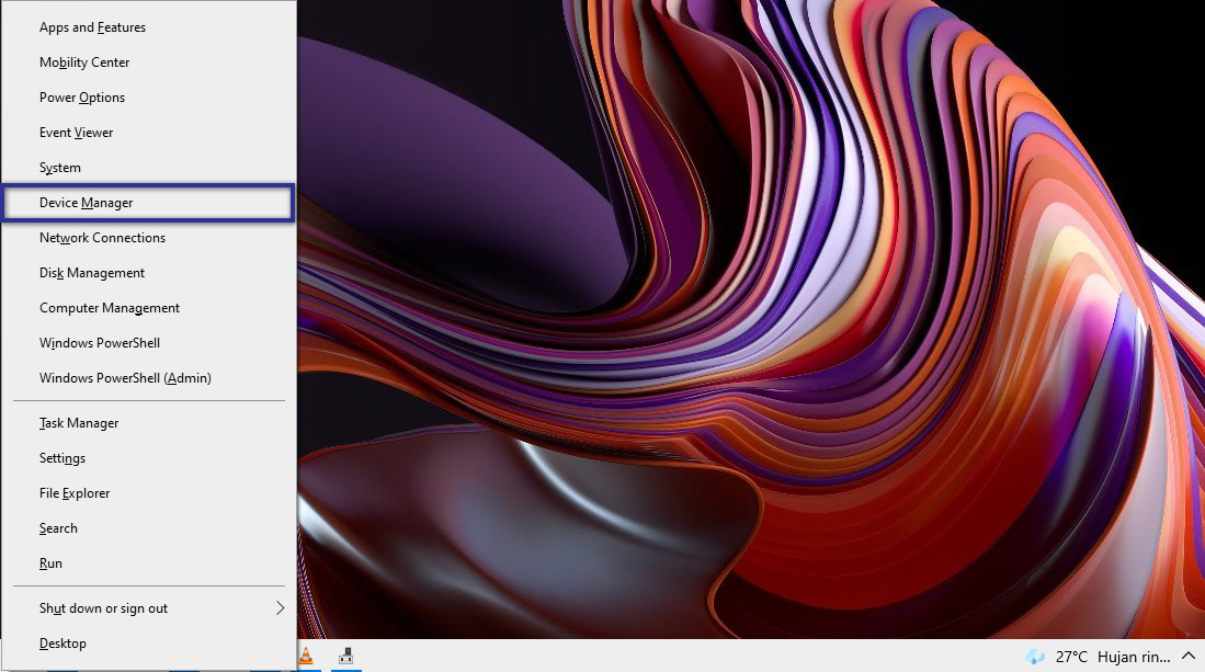 Mengakses Device Manager