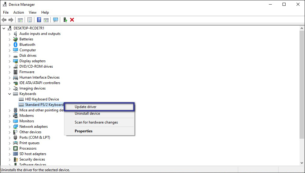 Updatel Driver Keyboard