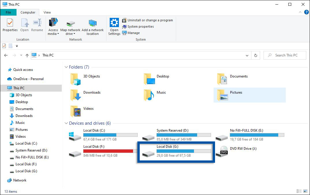 1 Buka File Explorer Windows