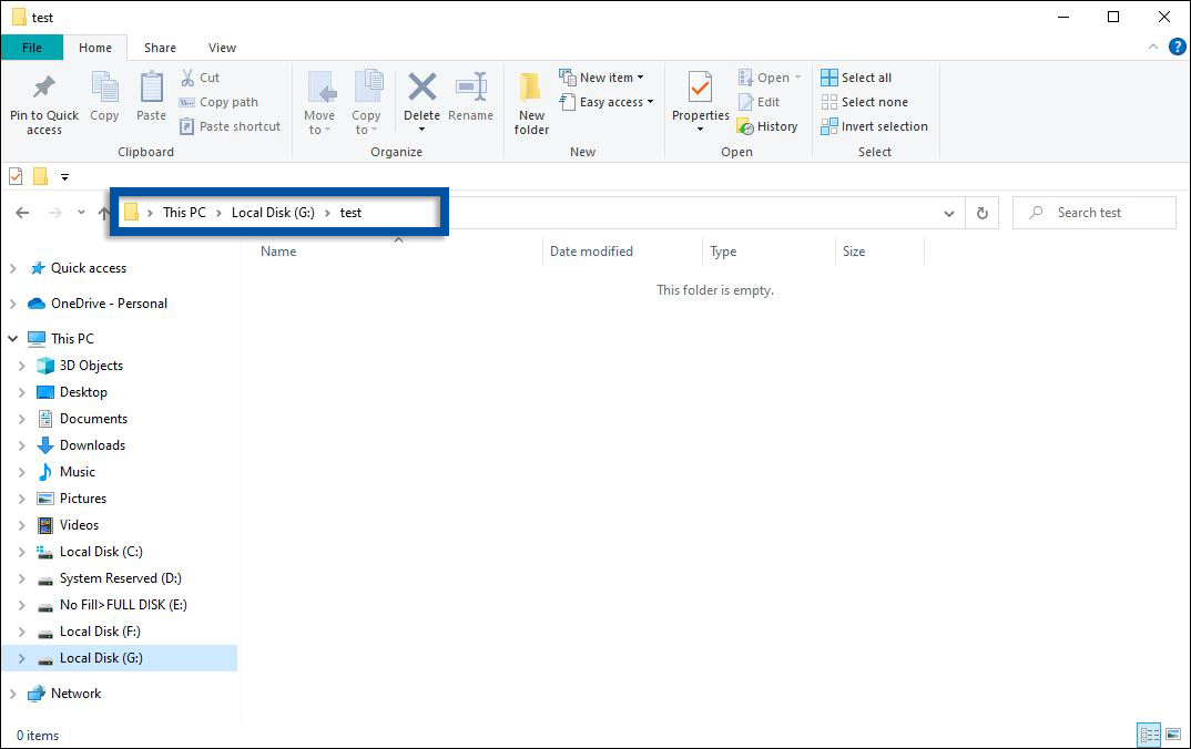 1 Buka folder yang Anda inginkan