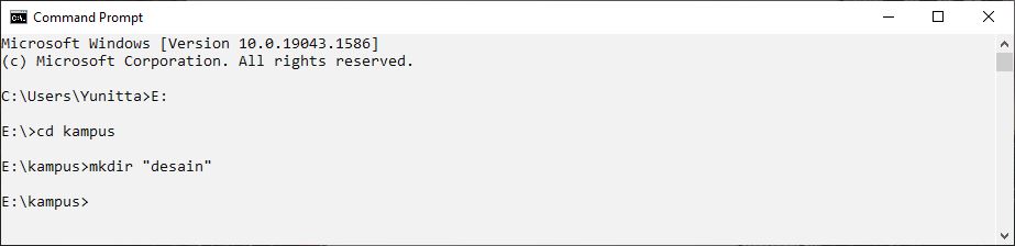 4 Buat folder baru di CMD