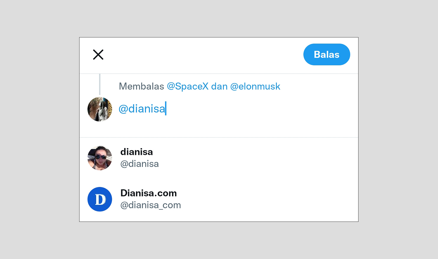 Mention Twitter