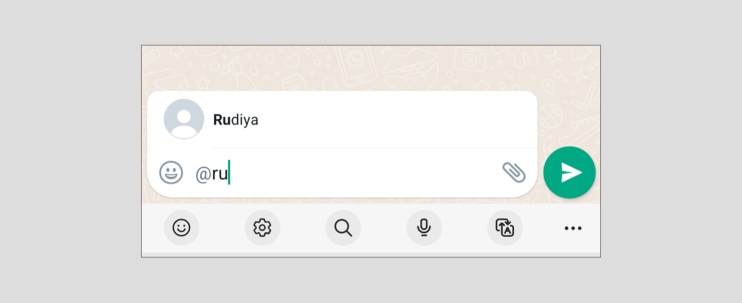 Mention WhatsApp