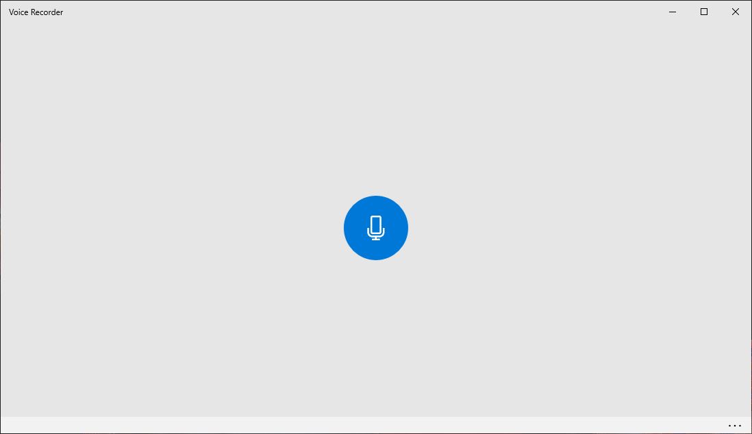 Start Voice Recorder