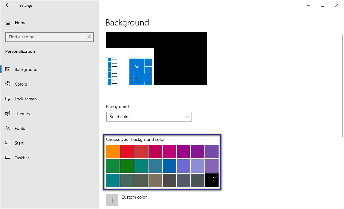 Solid Color Wallpaper Windows 10