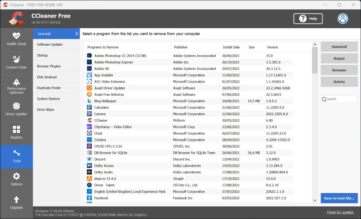 download ccleaner recycle bin