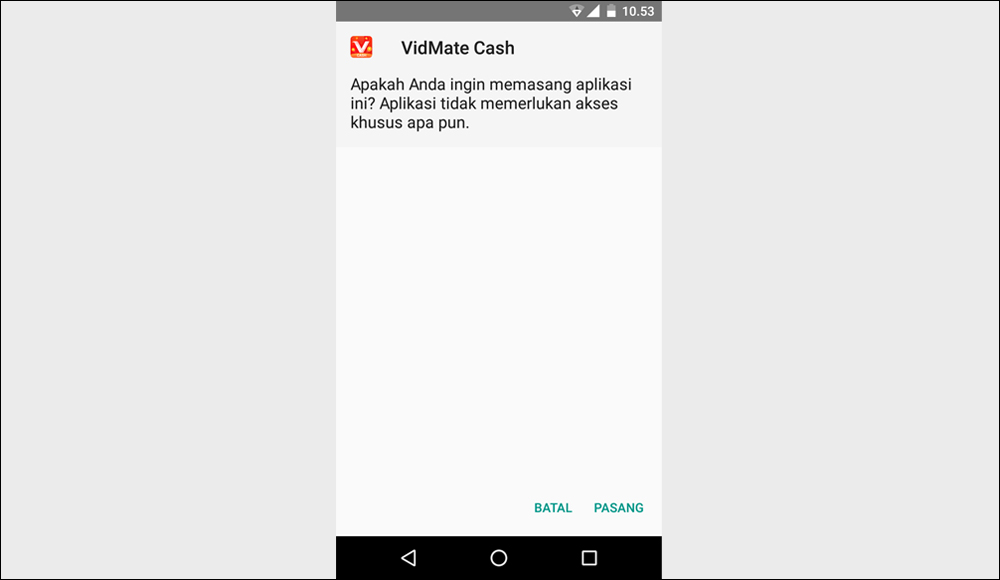 Install Aplikasi VidMate Cash