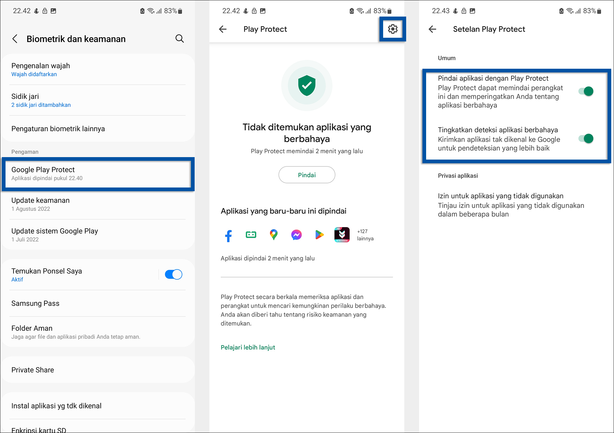 Nonaktifkan Google Play Protect
