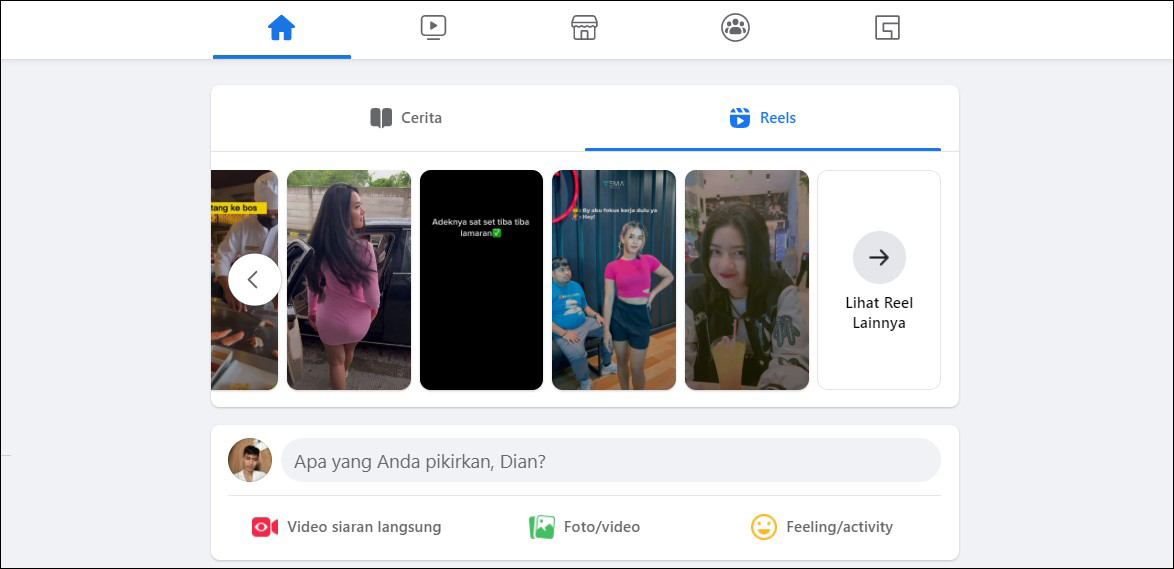 1 Temukan reel Facebook