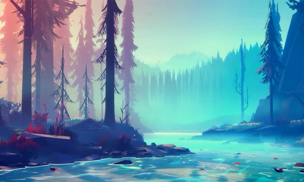 11. River Background HD Minimalis