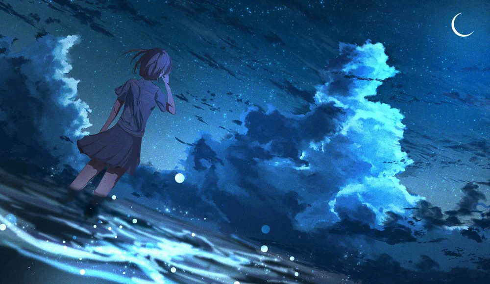 19. Sky Night Wallpaper Anime