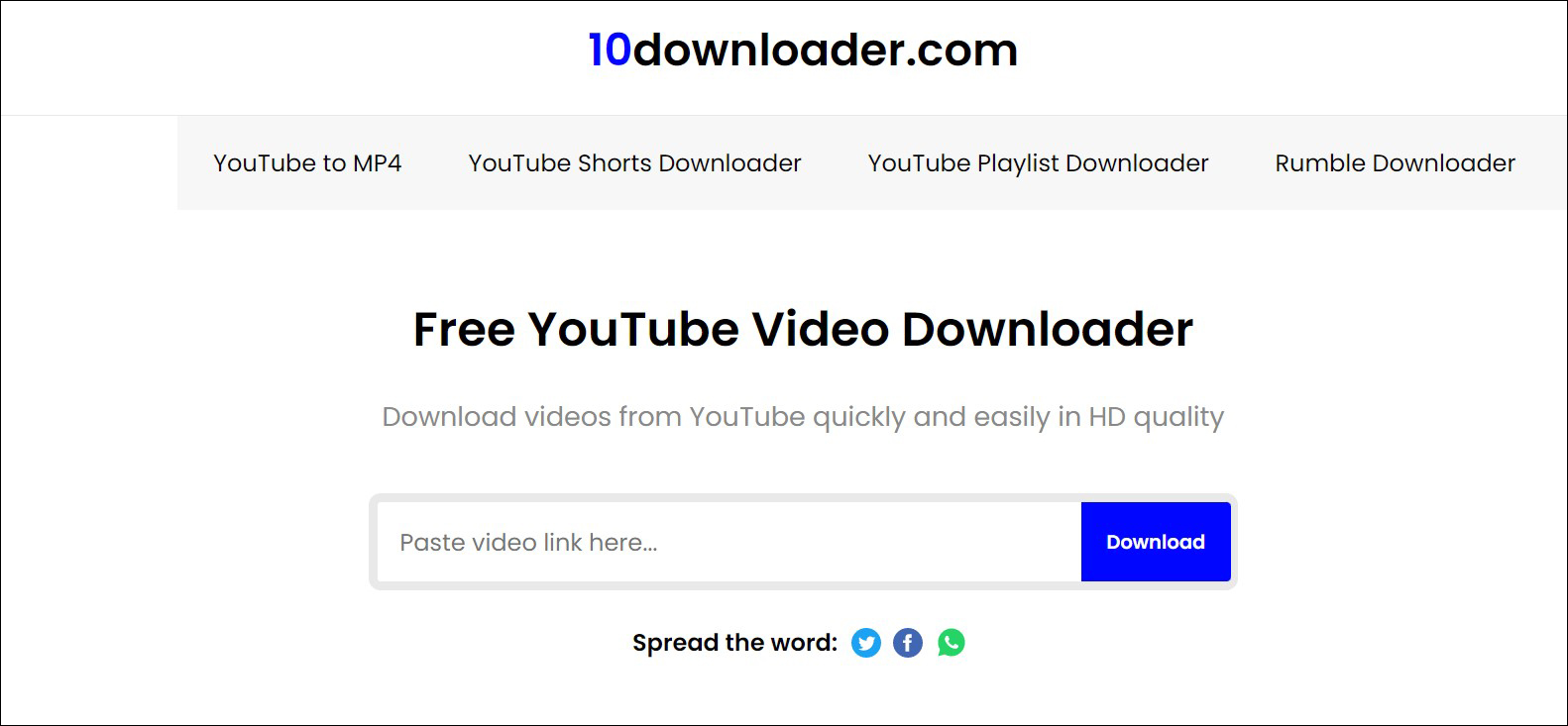 2 Buka situs 10Downloader