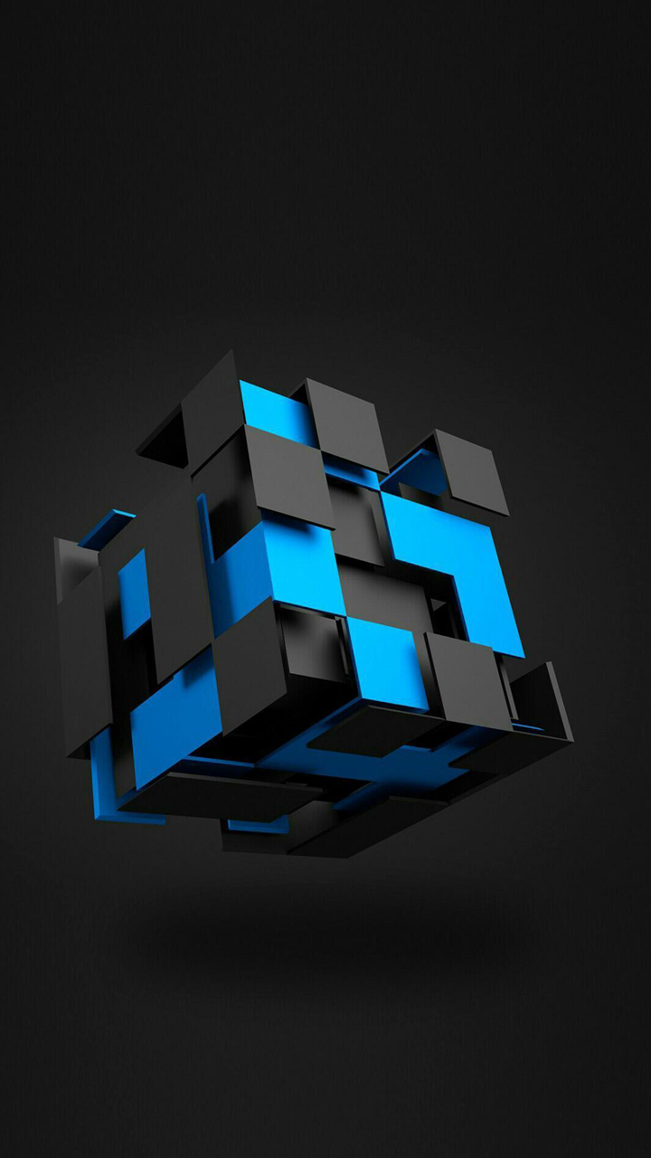 2. Wallpaper HP Dark Cube