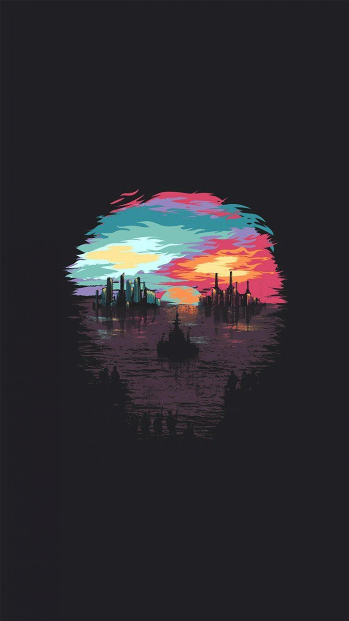 6. Wallpaper HP Dark Skull