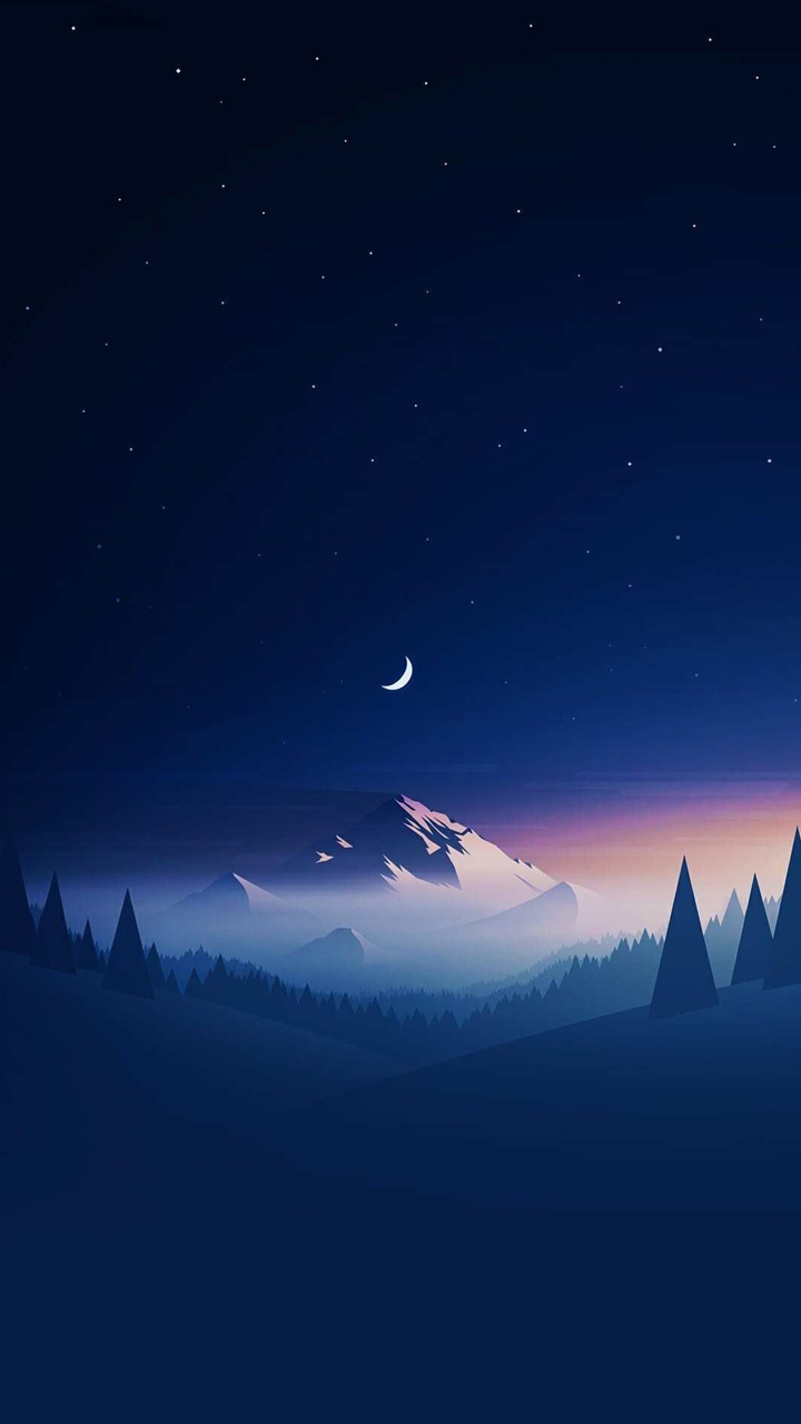 7. Wallpaper Mountain HP Minimalis