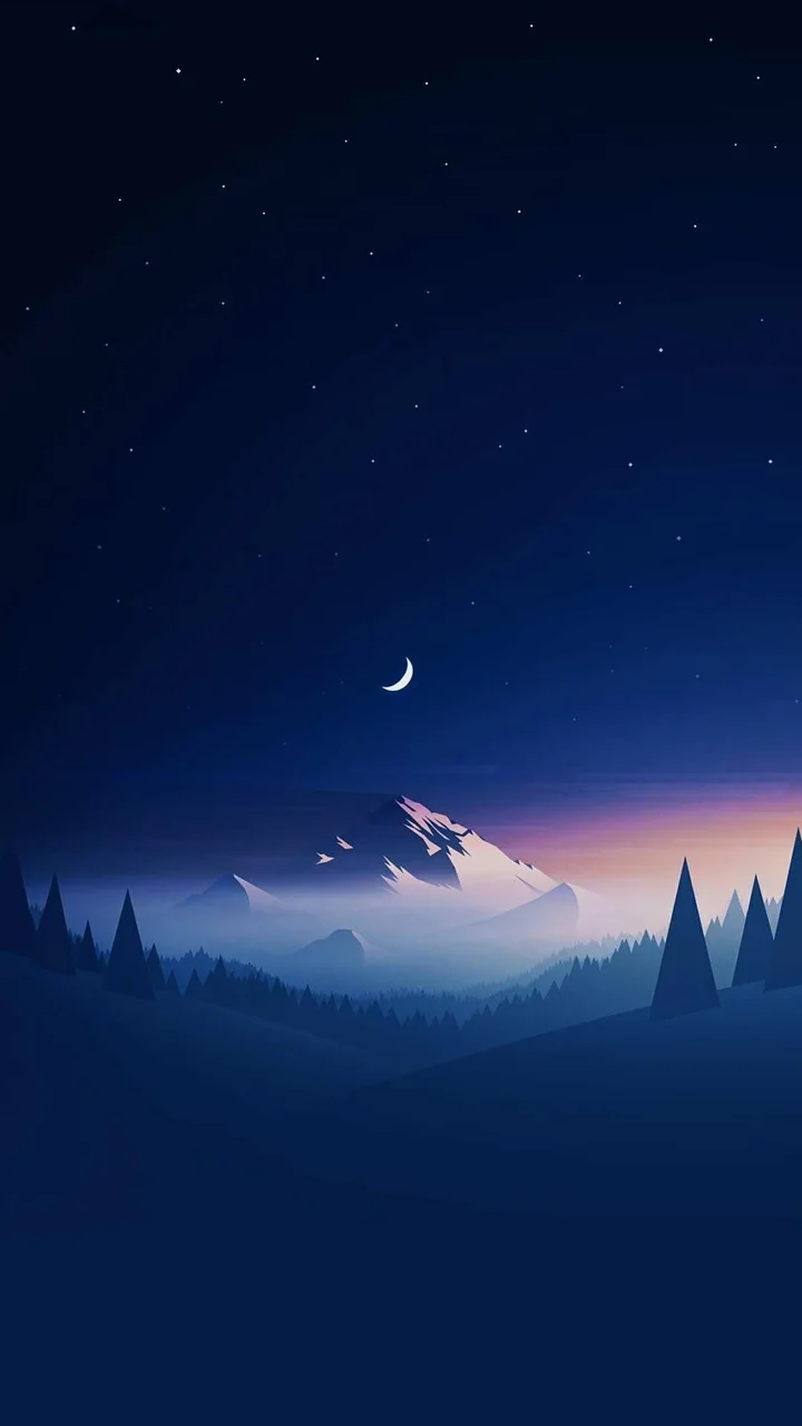 7. Wallpaper Mountain HP Minimalis