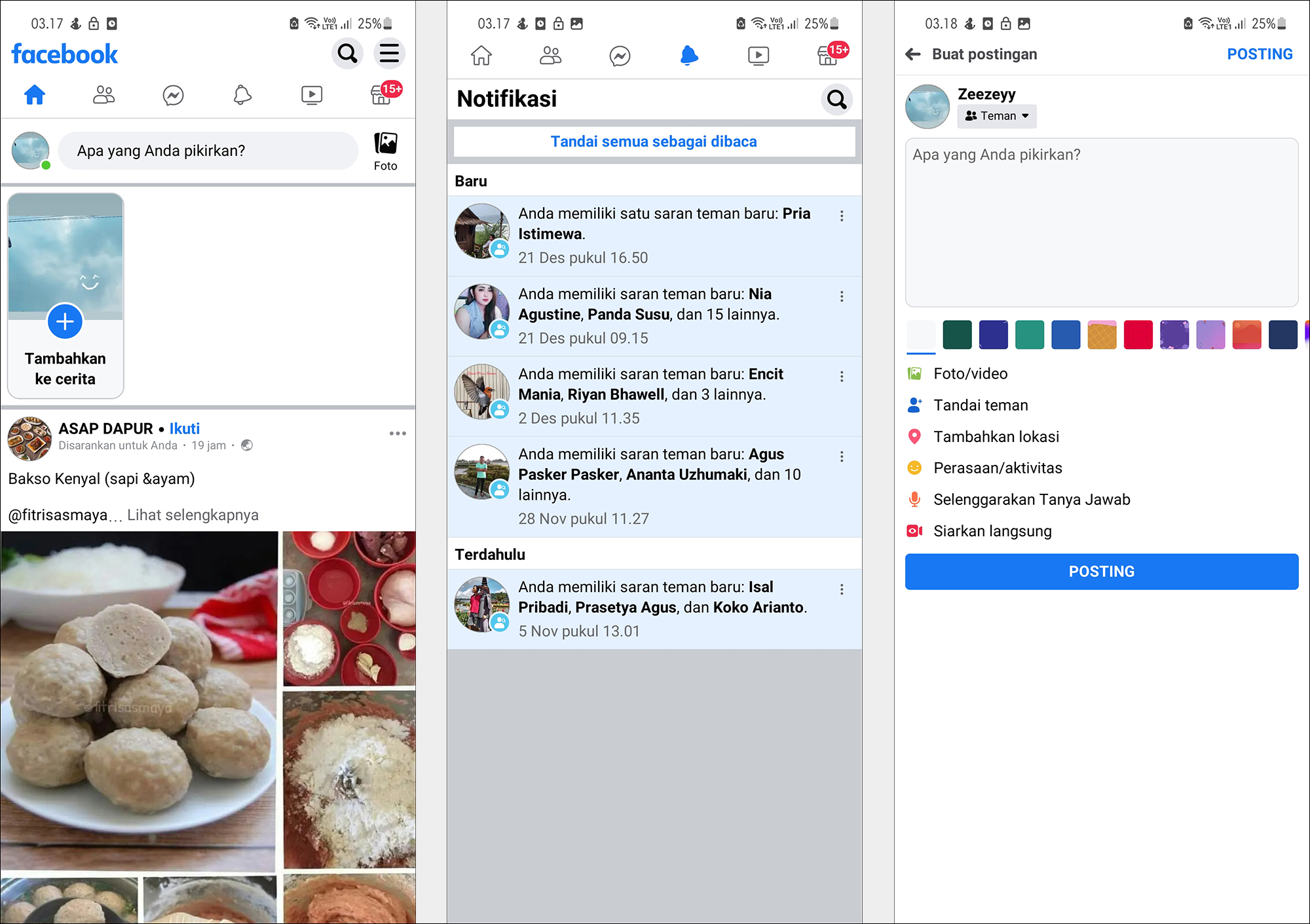 Fitur Facebook Lite Terbaru