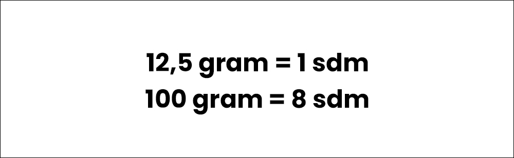 100 Gram Gula Berapa Sendok Makan