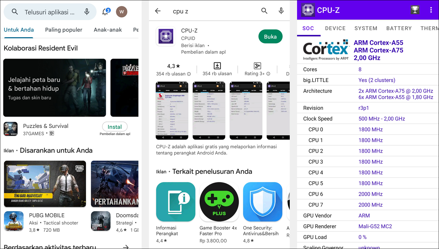 Install CPU-Z di Android