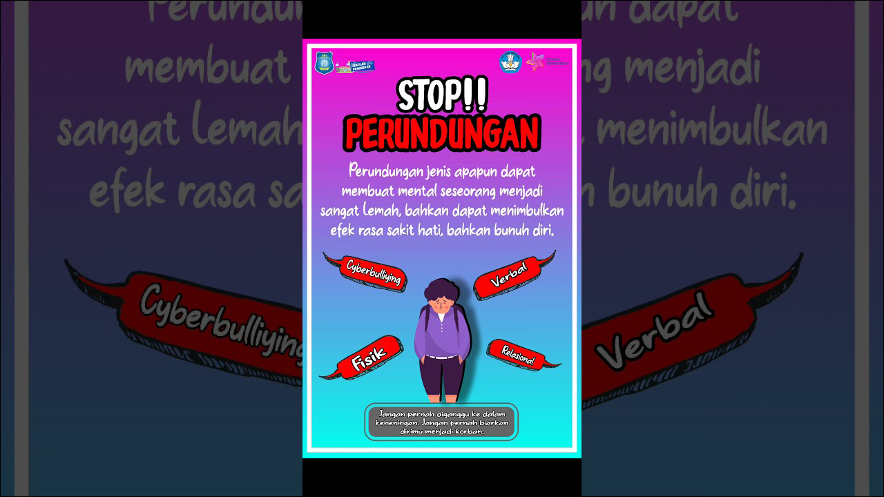 Contoh Poster Bullying Simple Aesthetic