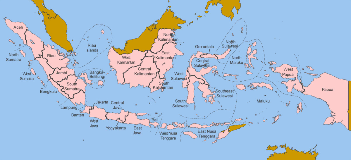 Gambar Peta Indonesia Lengkap Dengan 38 Provinsi