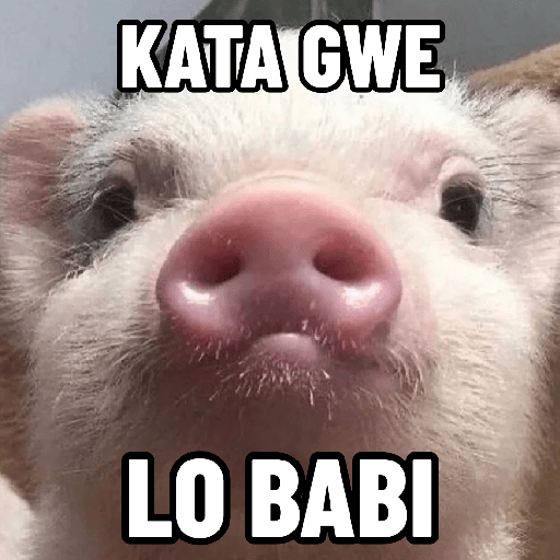 Stiker Babi Berbagai Ekspresi 2