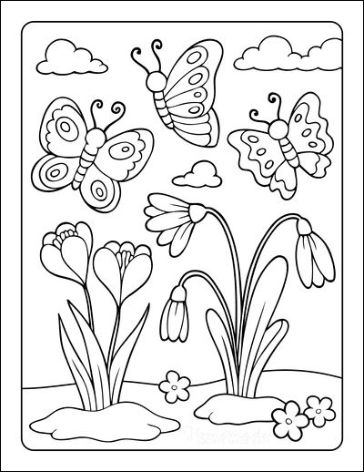 23 Menggambar taman bunga sederhana dan mudah