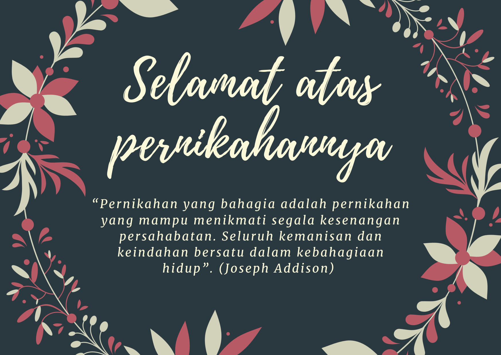 Kartu Ucapan Pernikahan Keren