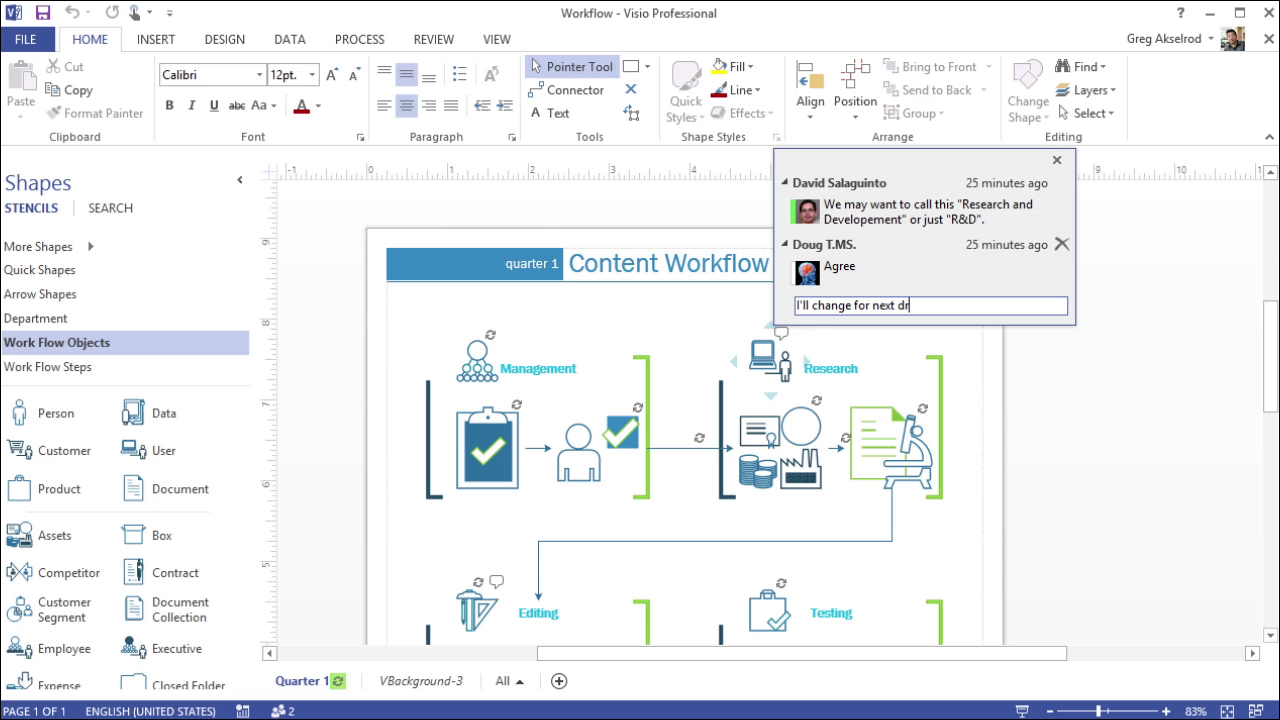 5. Fitur Kolaborasi di Microsoft Visio 2013
