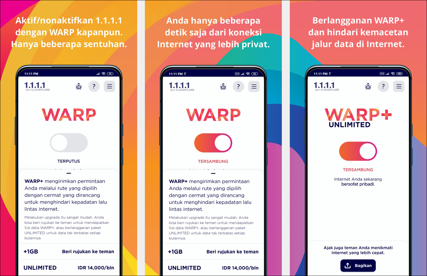 Membuka Situs Terblokir Dengan Aplikasi WARP