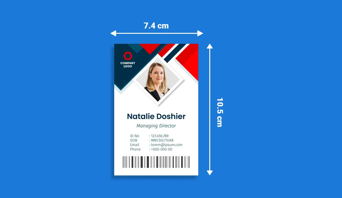 Ukuran ID Card dan Name Tag