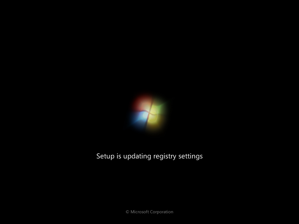 10-2. Proses penyesuaian sistem Windows 7 setelah proses instalasi