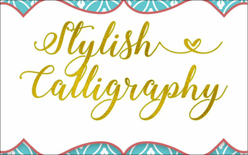 12. Stylish Calligraphy