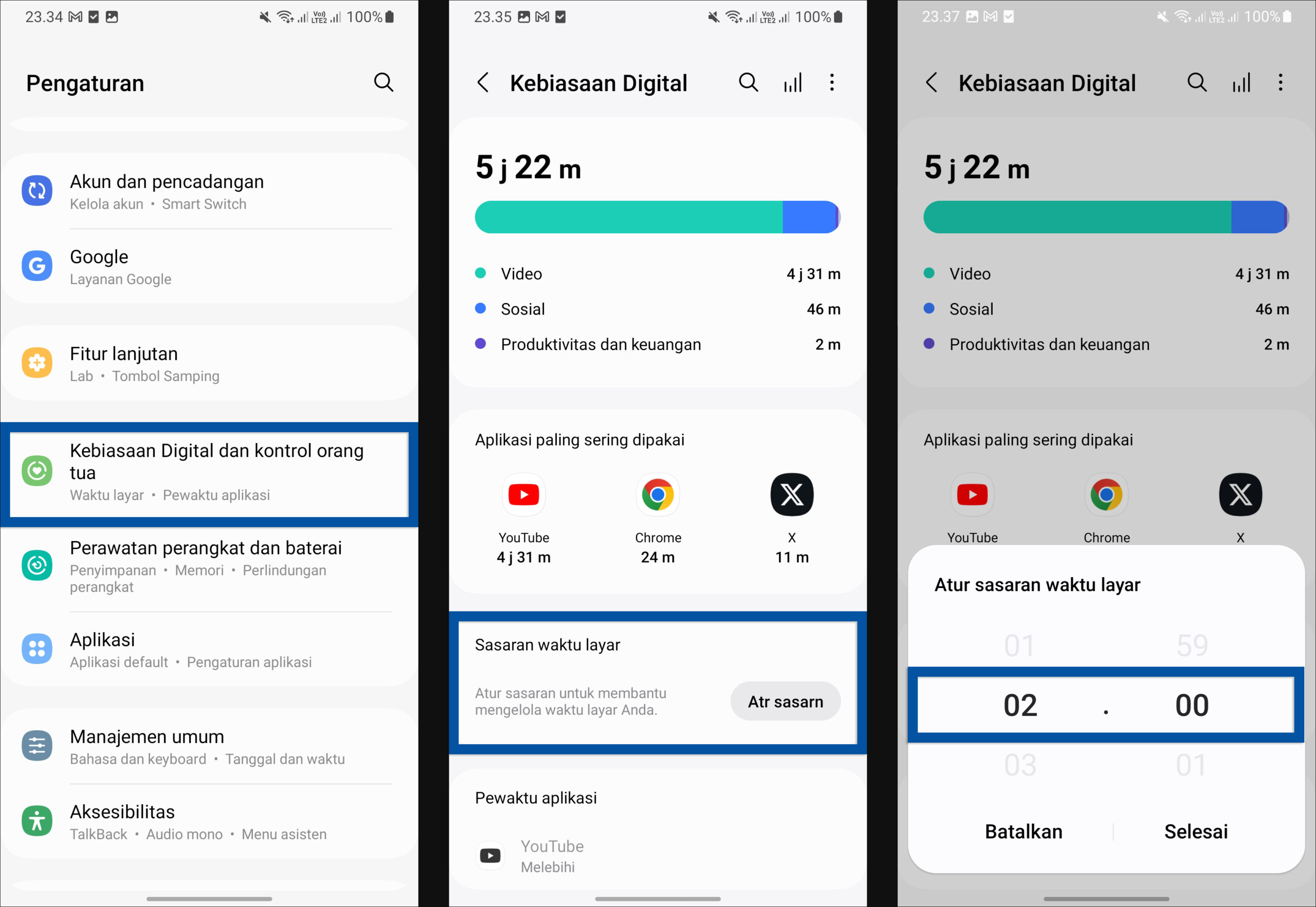 1 Atur waktu kebiasaan digital (screen time) - Dianisa.com