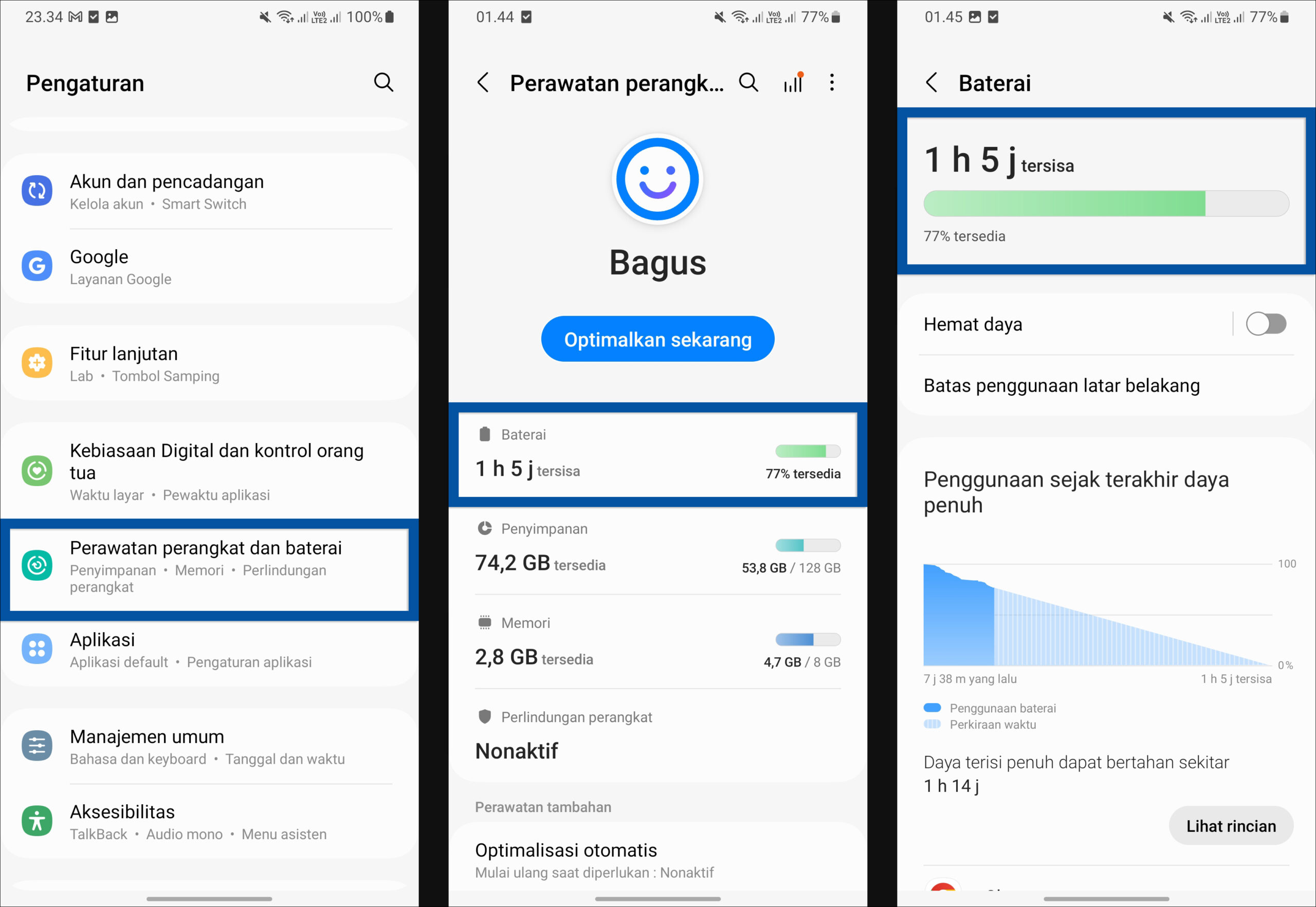 1 Buka fitur perawatan perangkat dan baterai - Dianisa.com