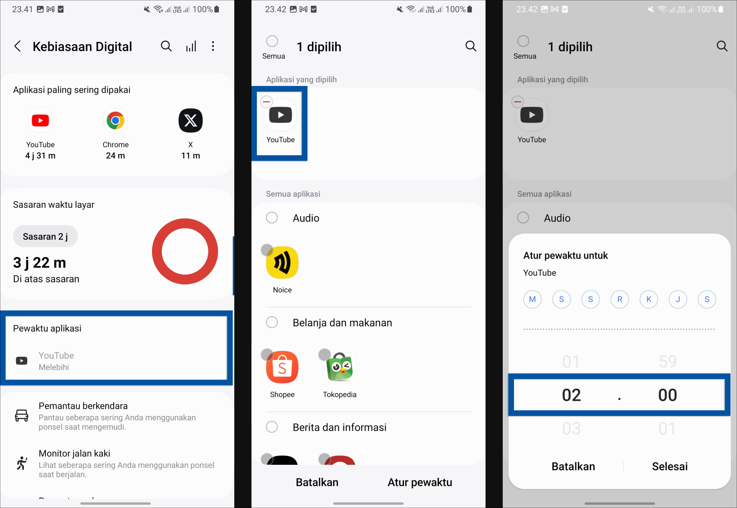 2 Atur waktu penggunaan aplikasi - Dianisa.com