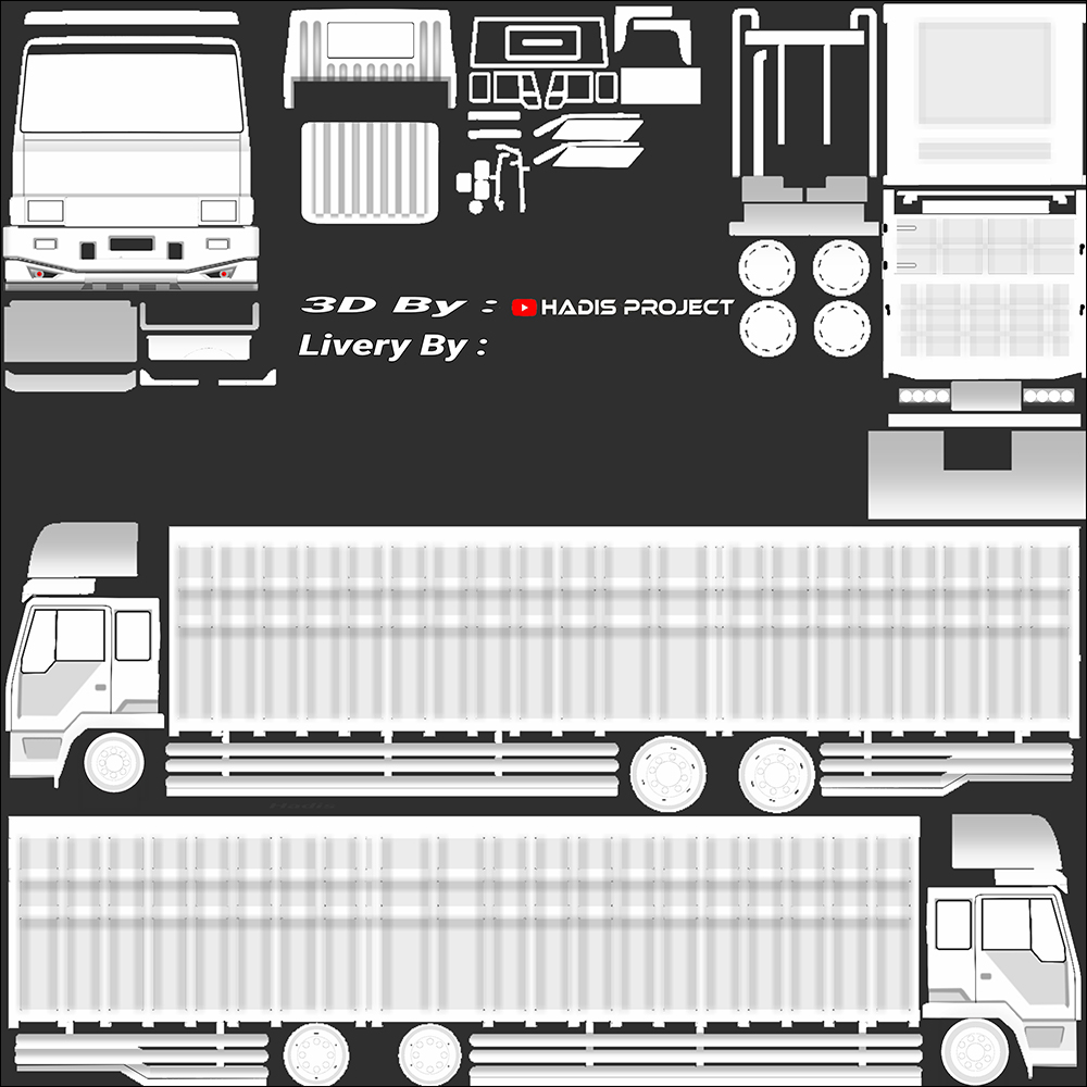 2. 3D Fuso 6X4 HD Tronton By Hadis Project