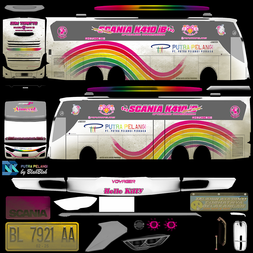 9. Putra Pelangi Kotor JB3 Tronton