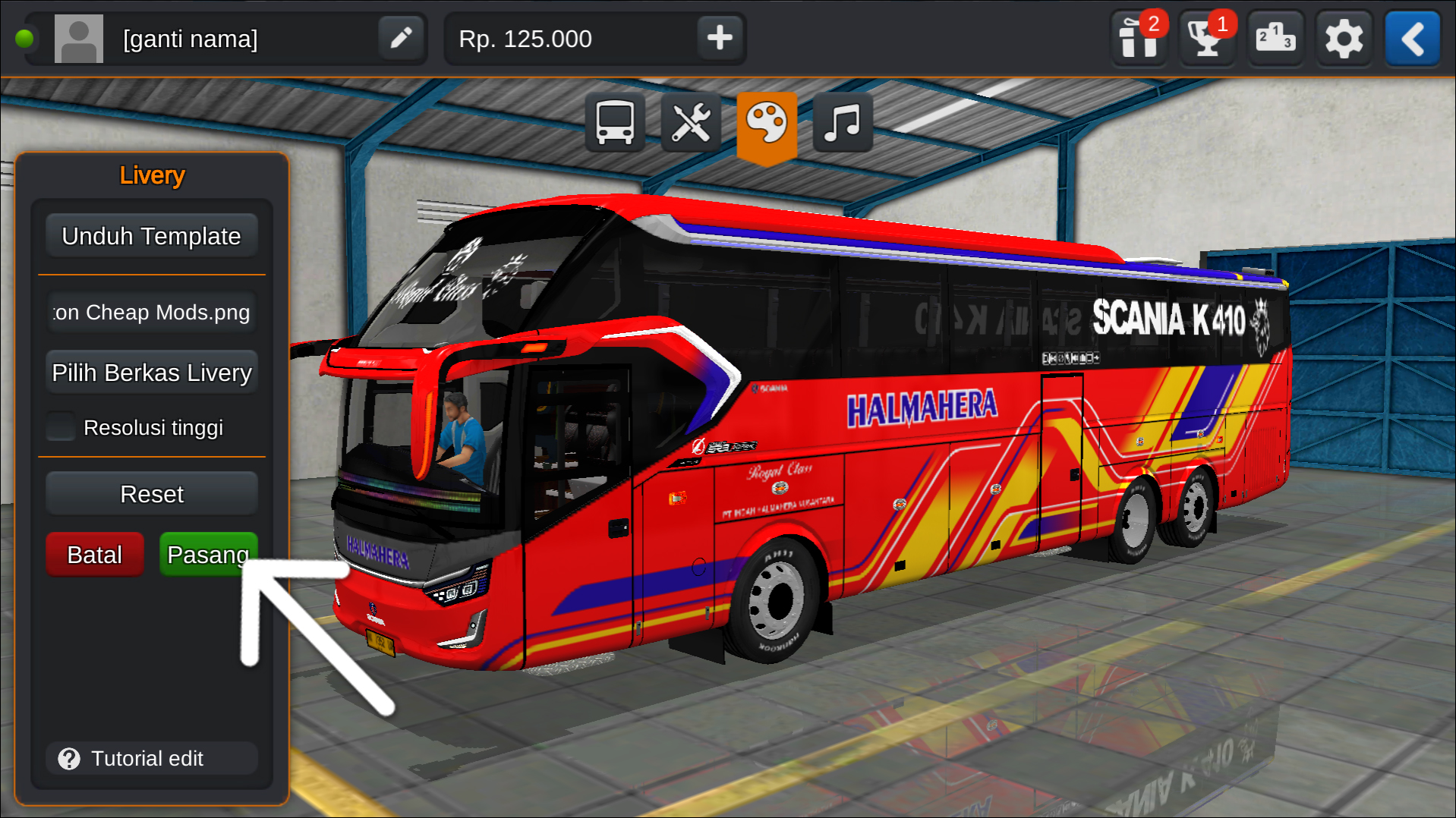 Langkah 6 Memasang Livery Bussid Tronton