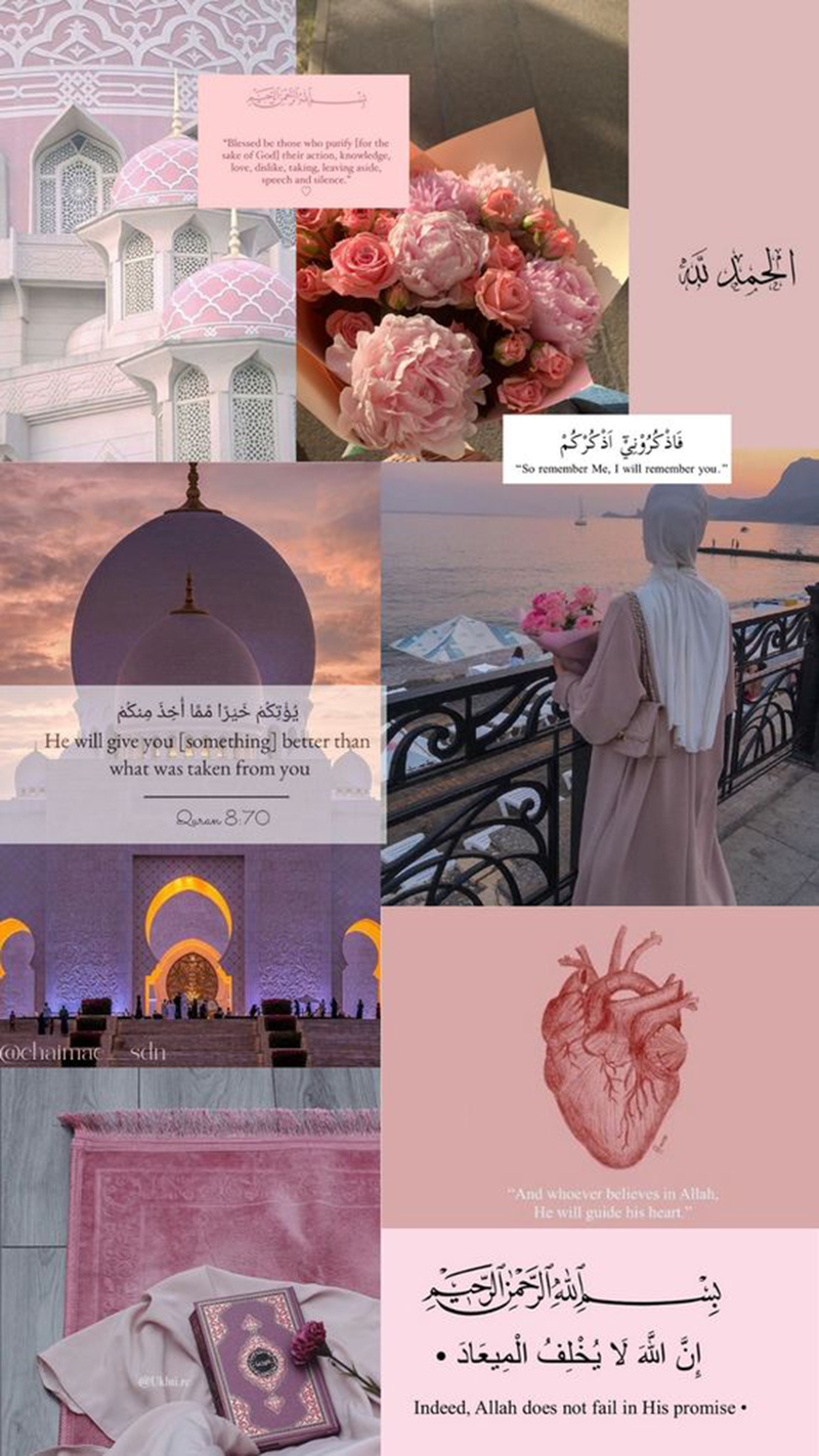 Gambar 14. Pink Islamic Wallpaper