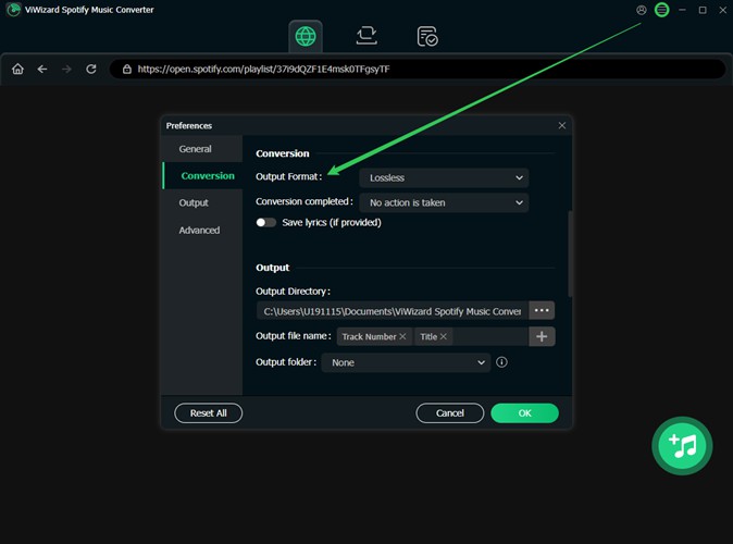 3 konfigurasi hasil output lagu